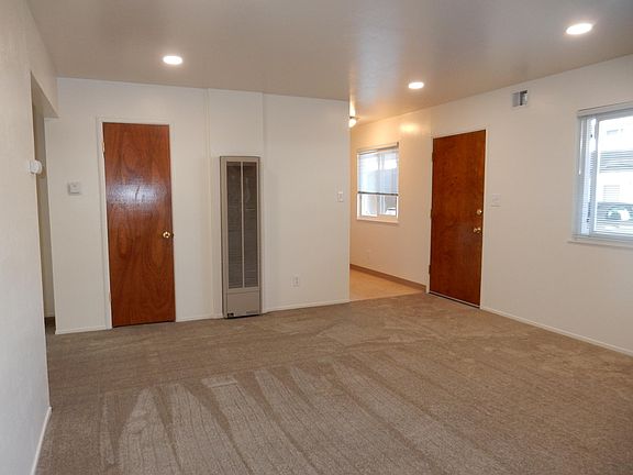 Living room and entry to kitchen