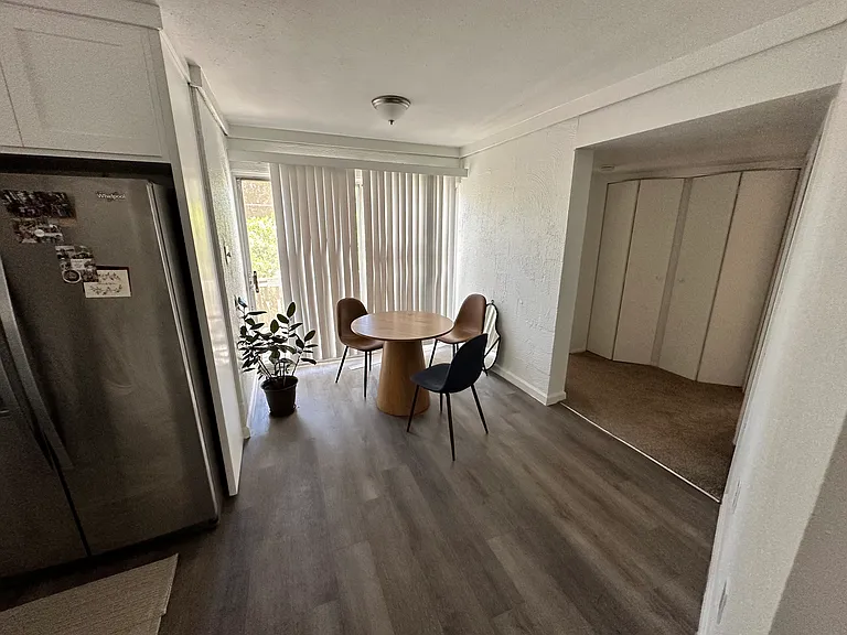 Shared dining room and back balcony