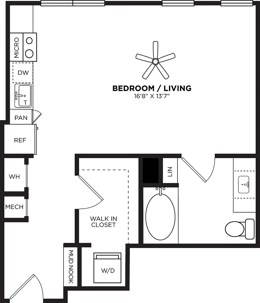 Floor plan S5 No Balcony