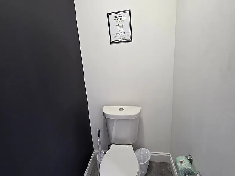 Clean, well-maintained toilet for your comfort.