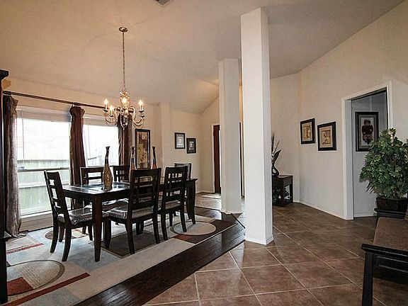 Fabulous open view of the dining room and entry.