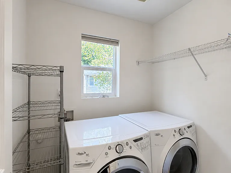 Second-floor laundry room