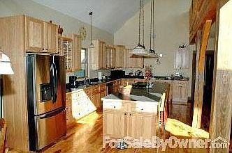 Large kitchen with island