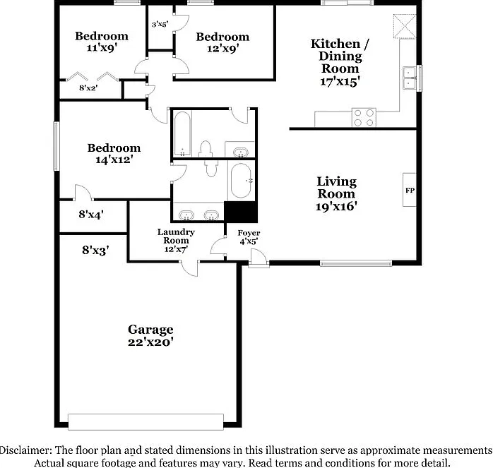 3 bed, 2.0 bath, 1463 sqft, $1,965 — Photo 2