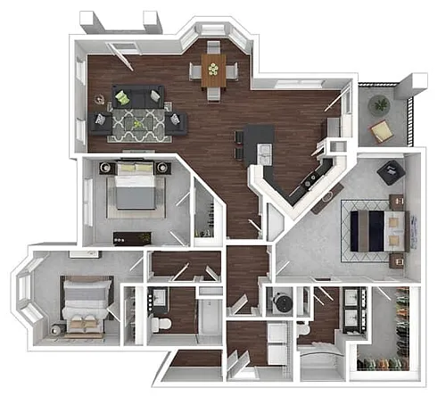 Floor plan Unit C1-LB