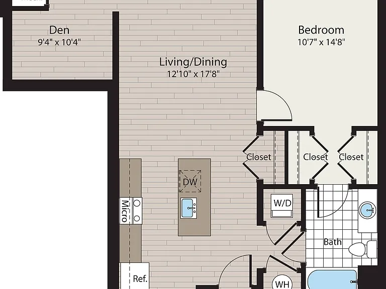 1BD/1BA with Den 1BD/1BA with Den