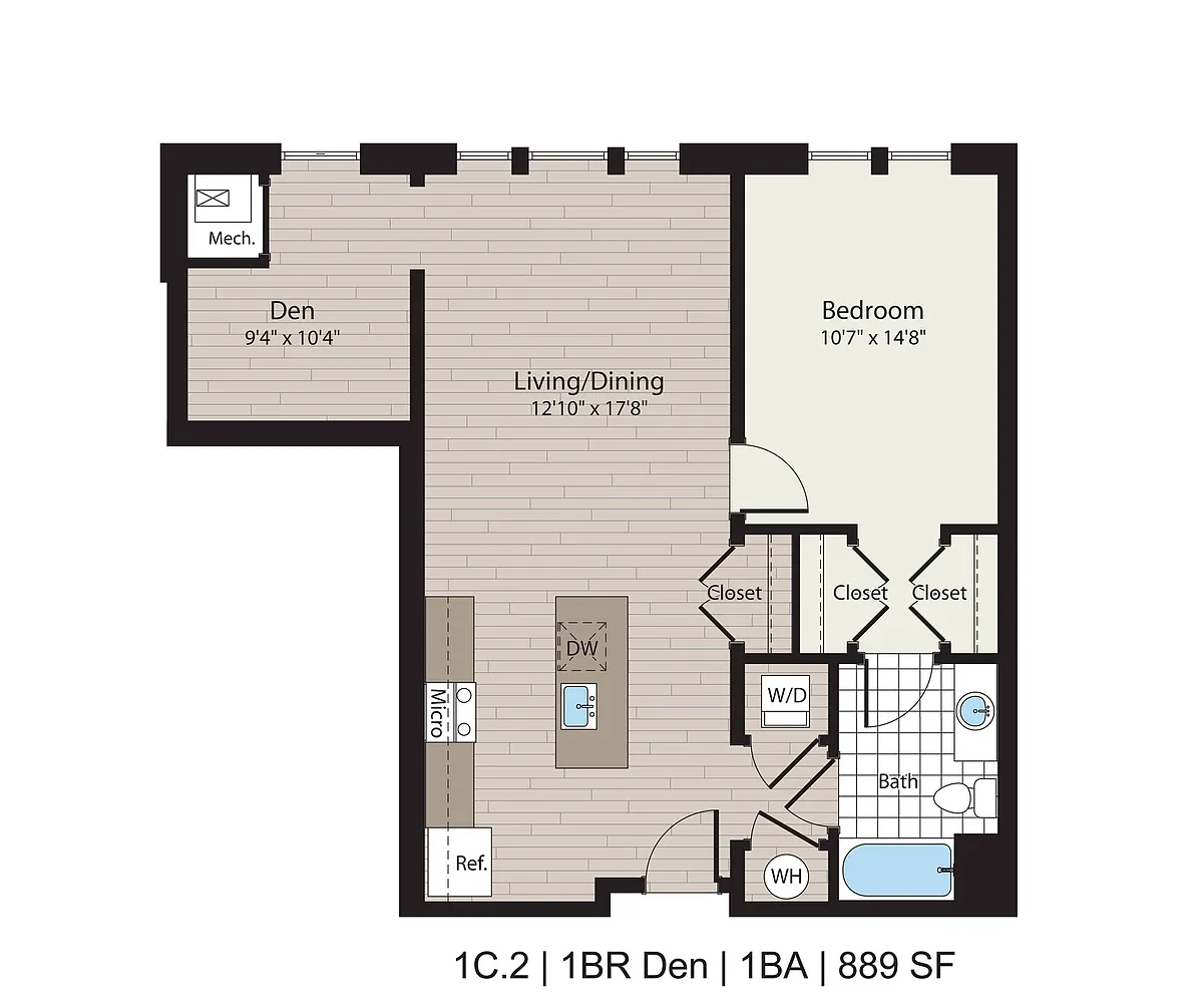 Floor plan 1C2