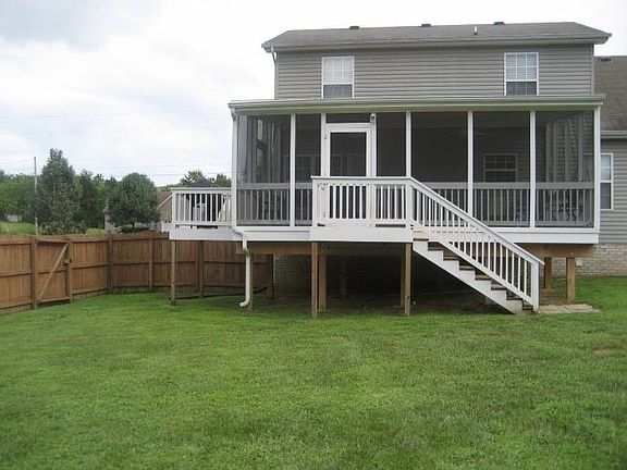 Screened in deck