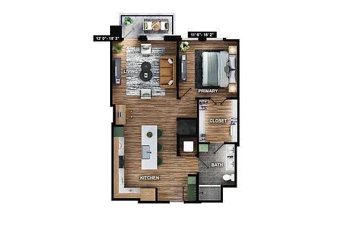 Floor plan A11-B