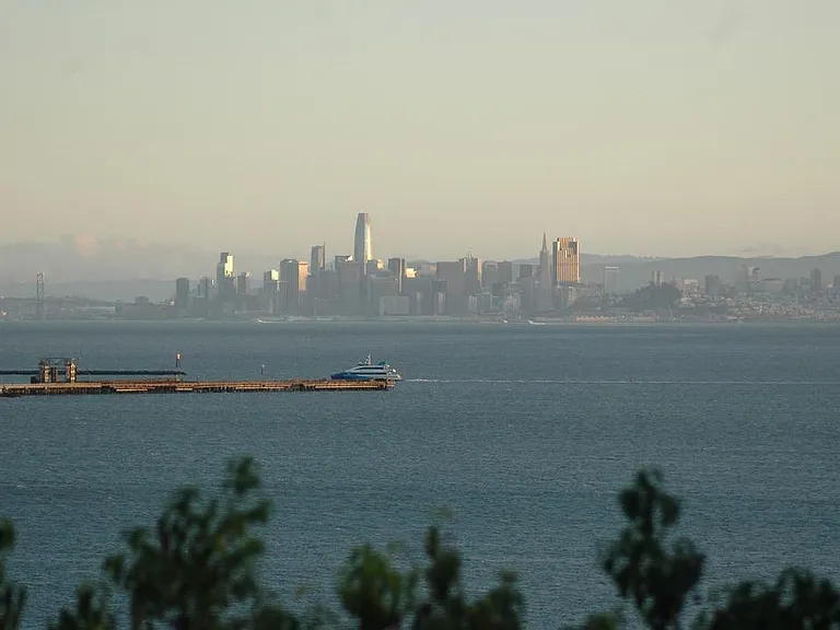 Bay view of Richmond ferry. Ferry terminal is 5 minutes is away by car.