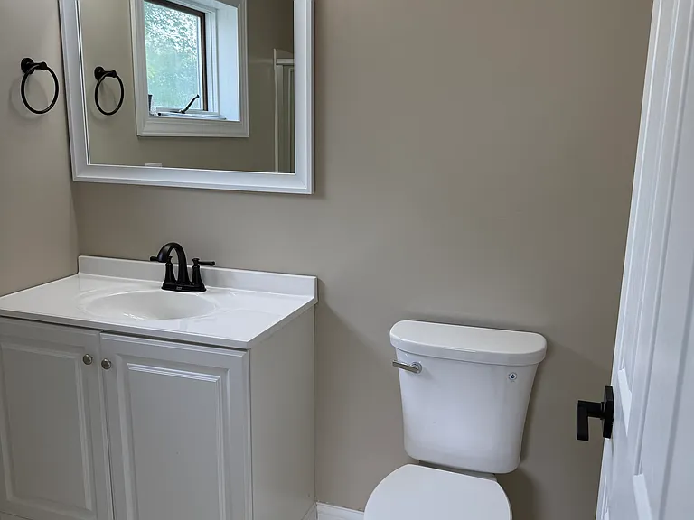 Downstairs bathroom. It has a stand-up shower.