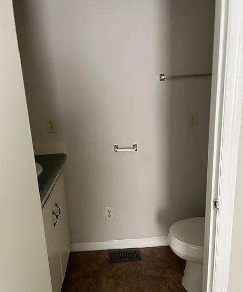 Half bath off bedroom 1