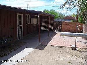 Backyard area facing West