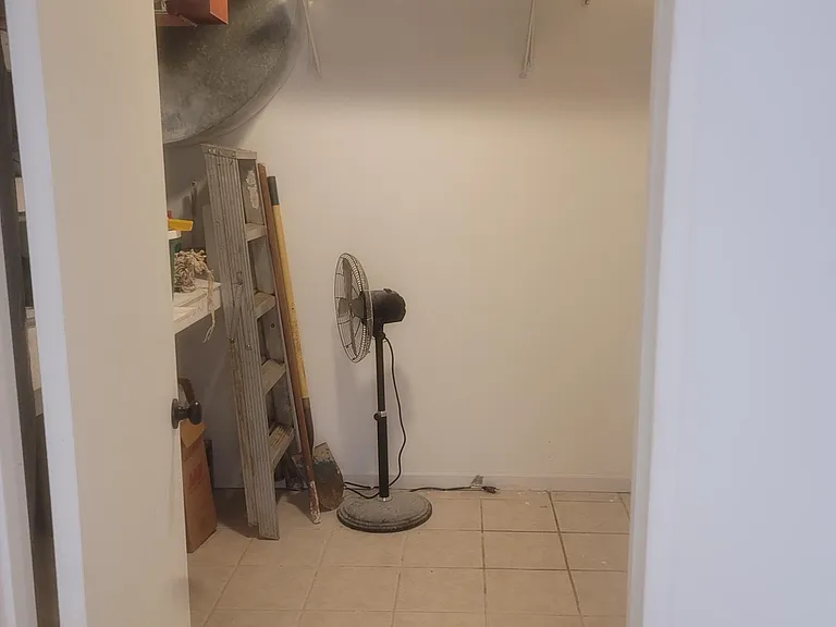 Large downstairs closet