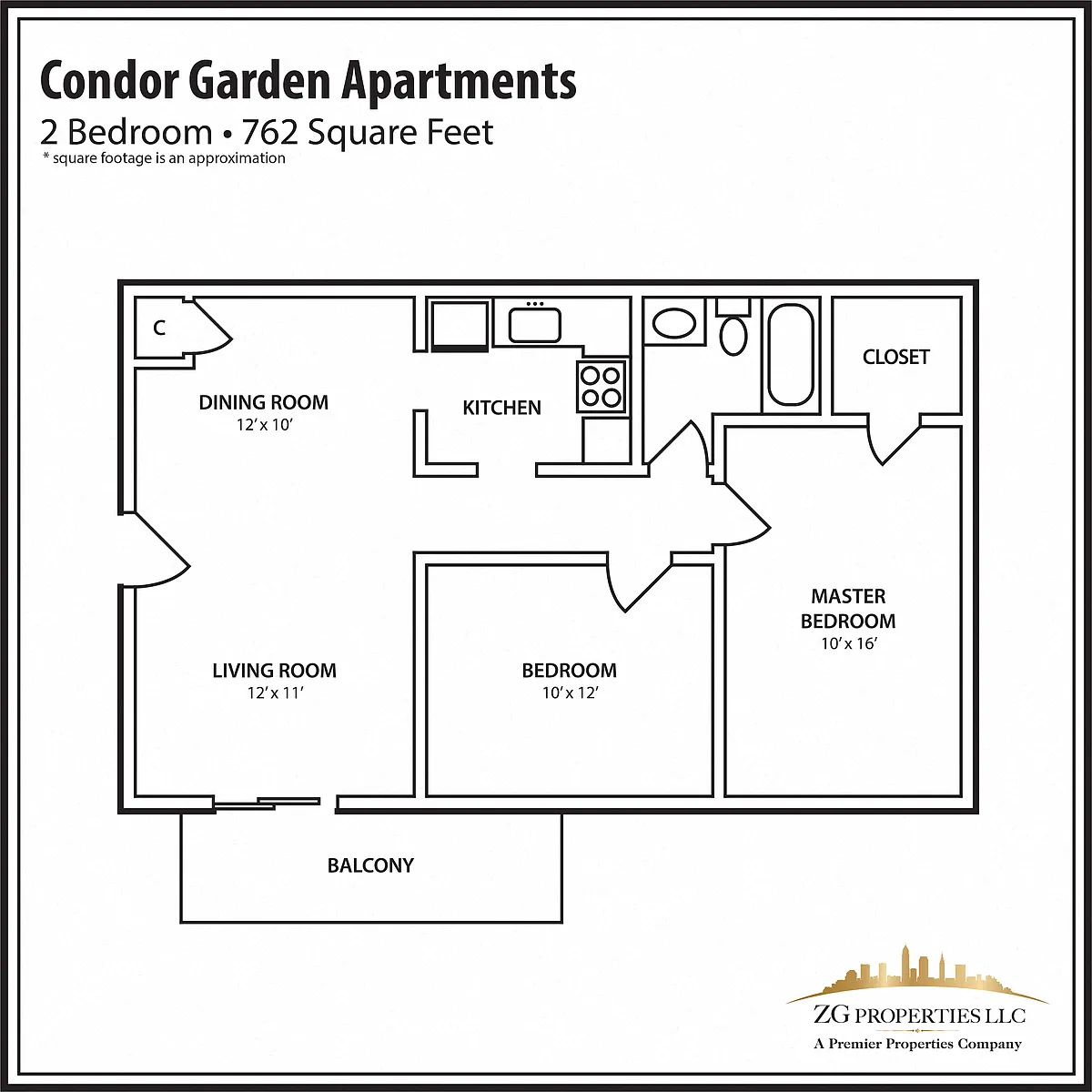 Floor plan 2 Bedroom