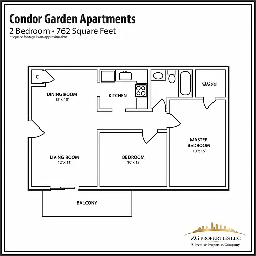Floor plan 2 Bedroom