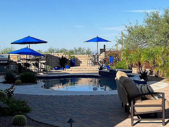 Pool and yard looking SW
