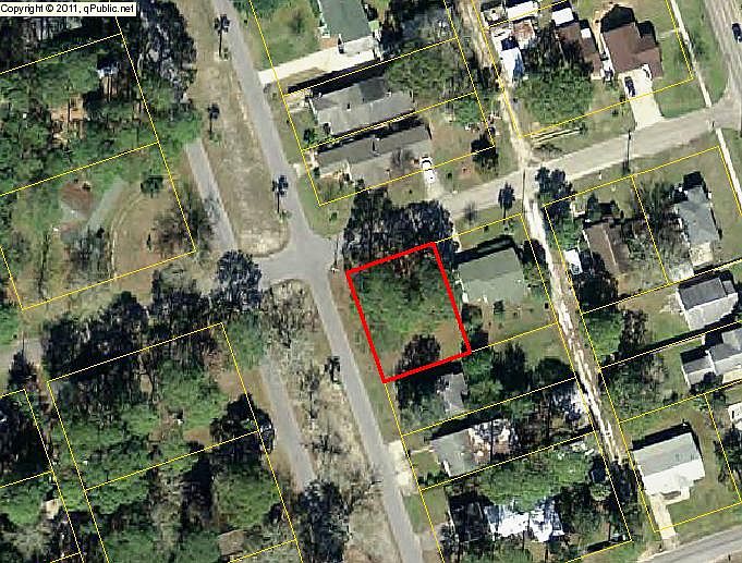 Aerial of lot