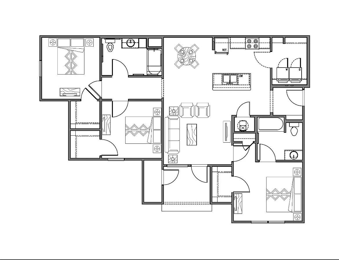Floor plan 3 BD