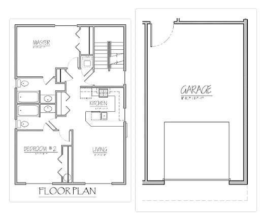 Floor plan 2418 Strong Heights Ln SE - A - Townhouse