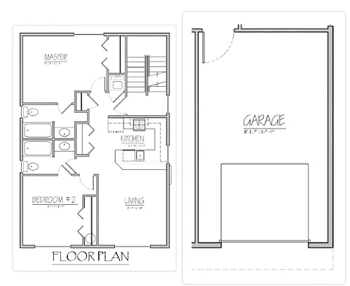 Floor plan 2418 Strong Heights Ln SE - A - Townhouse