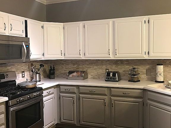 Partial view of kitchen 