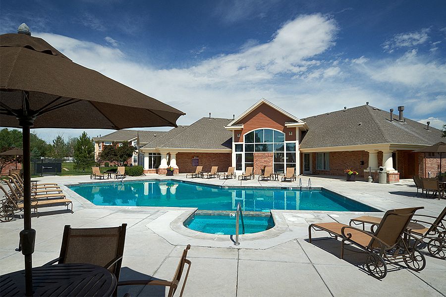 Two outdoor swimming pools