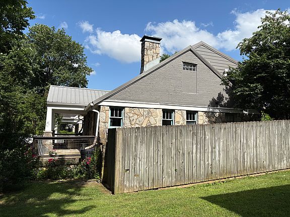 side of house, metal roof