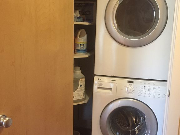 Laundry closet in basement 