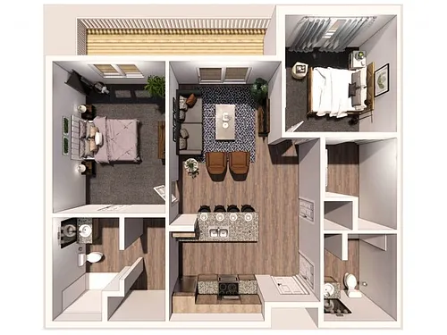 Floor plan 2 Bedroom B