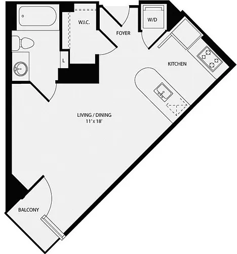 Floor plan Studio A