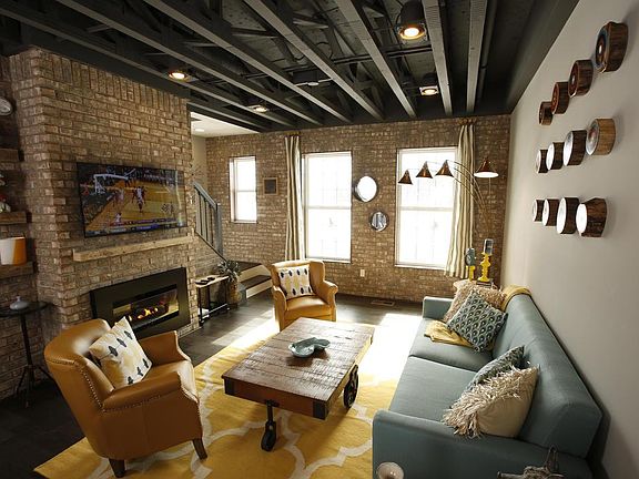 Interior brick wall and loft feelFireplace can be added