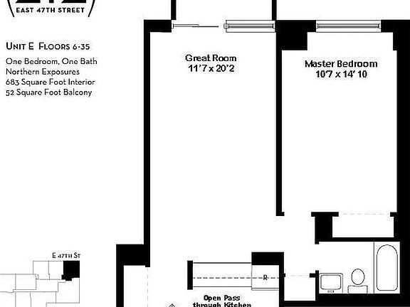 2nd image of 212 E 47th St APT 34E