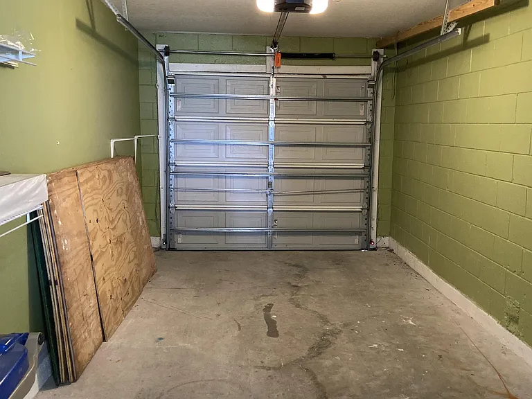 Garage with electric opener