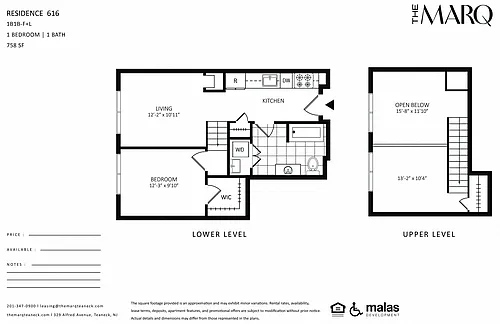 Floor plan 1B1B-F+L