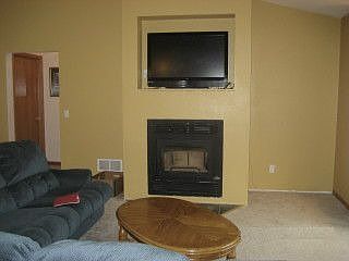 Living Room and Fireplace