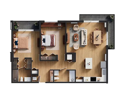 Floor plan B6