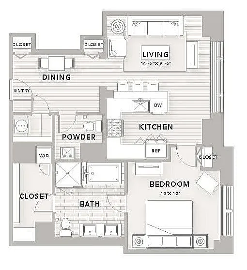 Floor plan A13