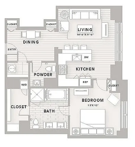 Floor plan A13