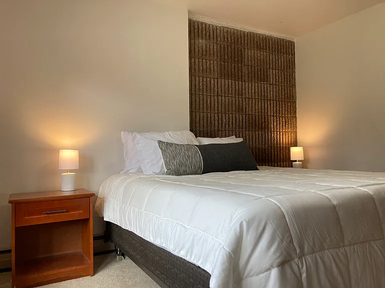 Bedroom with king bed
