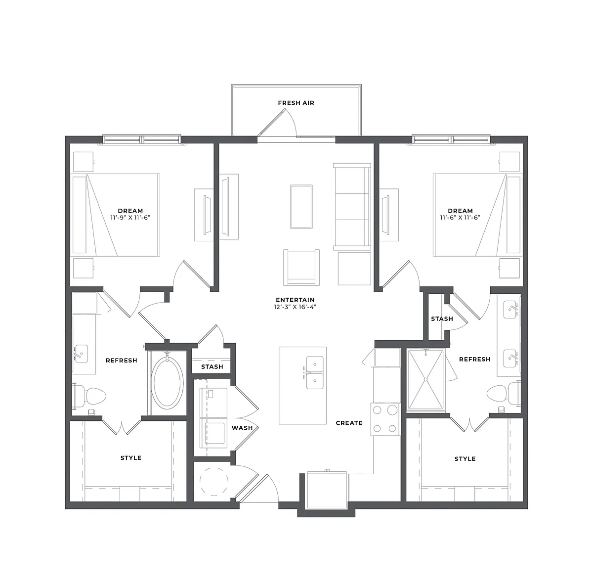 Floor plan B1