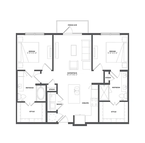 Floor plan B1