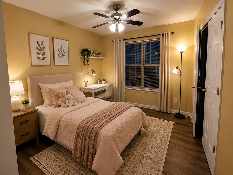 2nd bedroom right next to the 2nd floor bathroom.