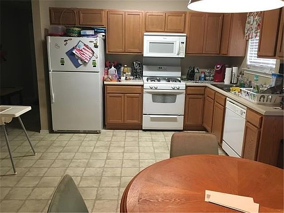 View of the kitchen from the living room
