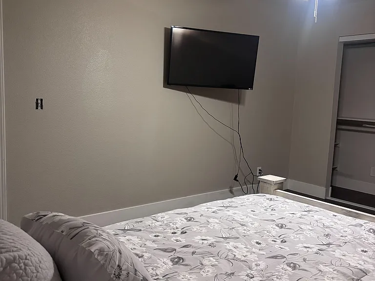 Includes a TV
