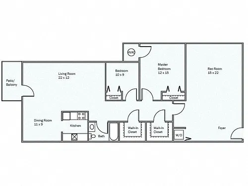 Floor plan Mason Recreation