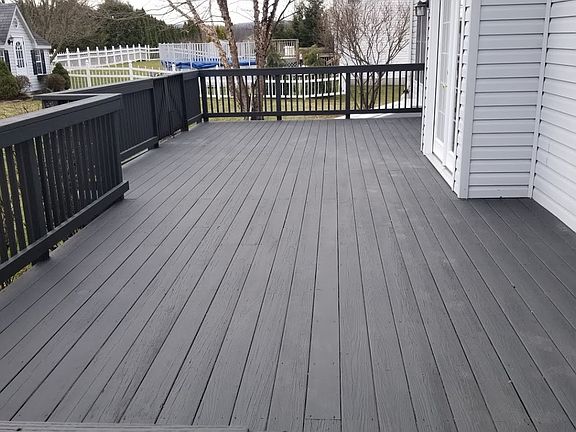 Rear deck from kitchen