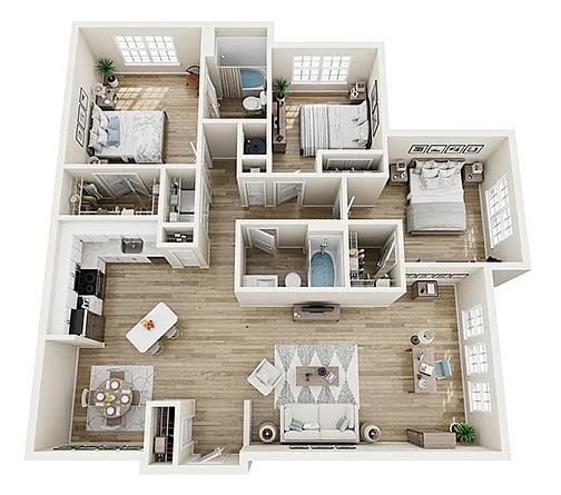 Floor plan The Springdale w/Sunroom - Brand New Phase II