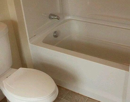 Brand new bathrooms with oversized bathtubs
