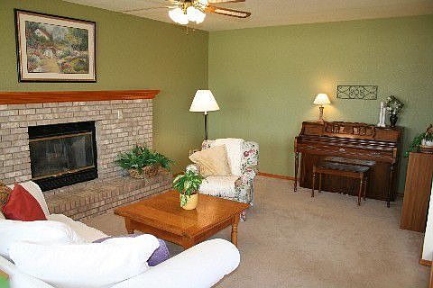 Family room with gas fireplace